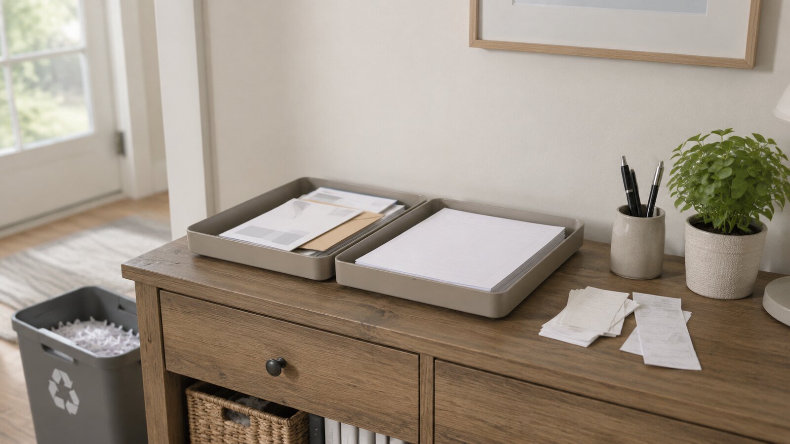 The Two-Tray Paper System for Mail, Forms, and Receipts